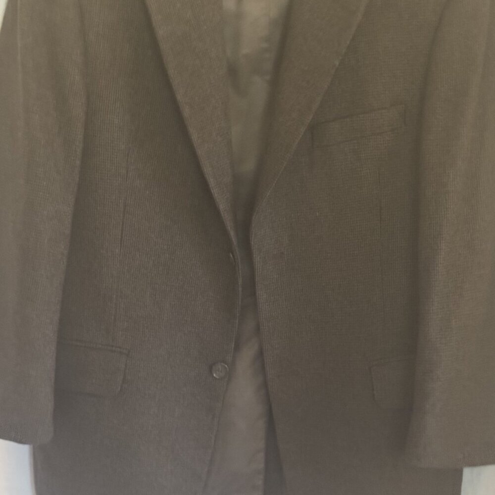 Gianfranco Ruffini Italy Camel Hair Blend Sport Coat/Blazer Grey Herringbone 40R